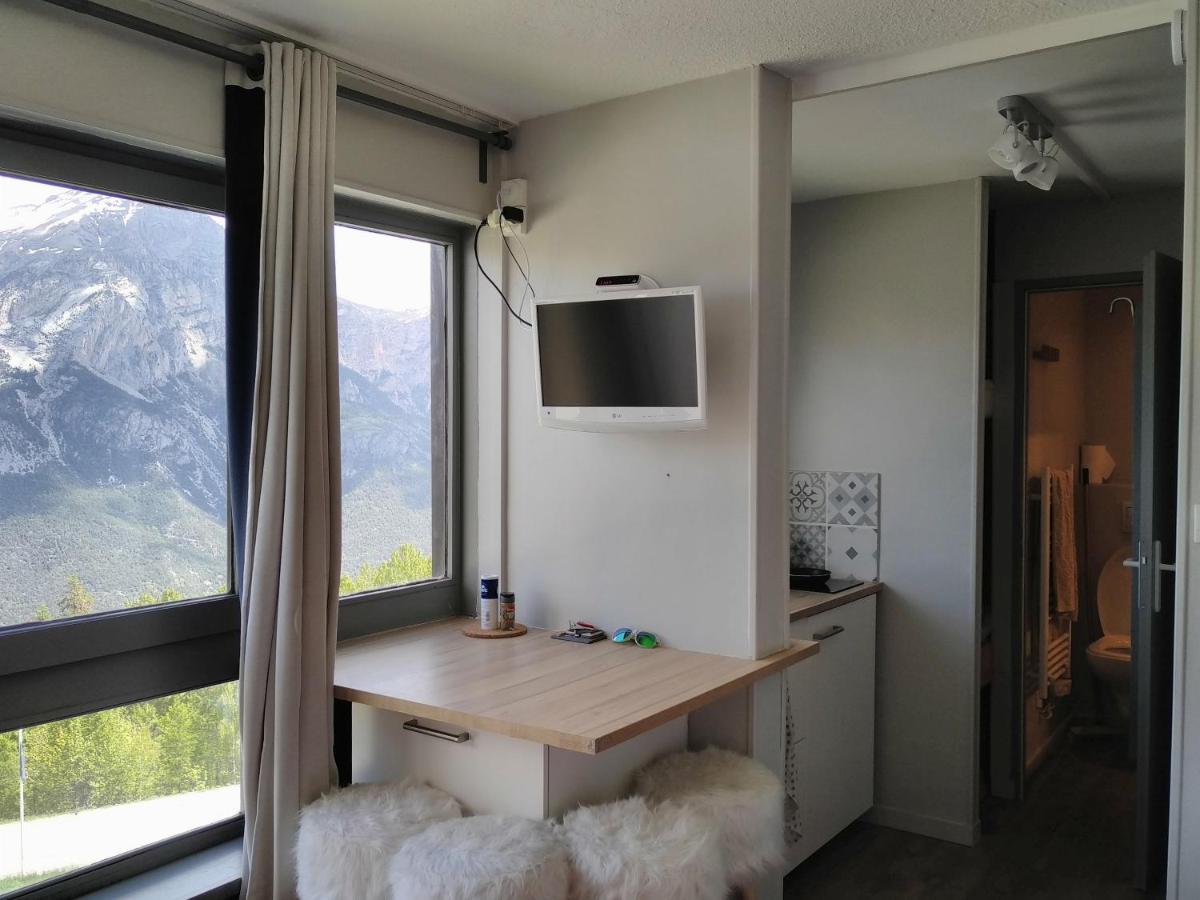 Appartement Studio fonctionnel 16m2 avec vue panoramique à Puy-Saint-Vincent Extérieur photo